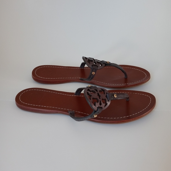 Tory Burch Gabriel Flat Thong Sandals Size 9M - Picture 8 of 9